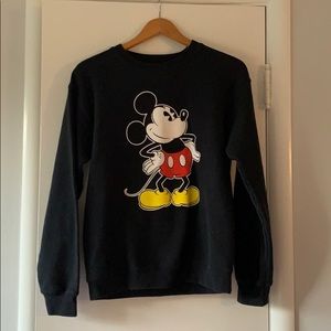 Disney Black Mickey Sweatshirt Size S